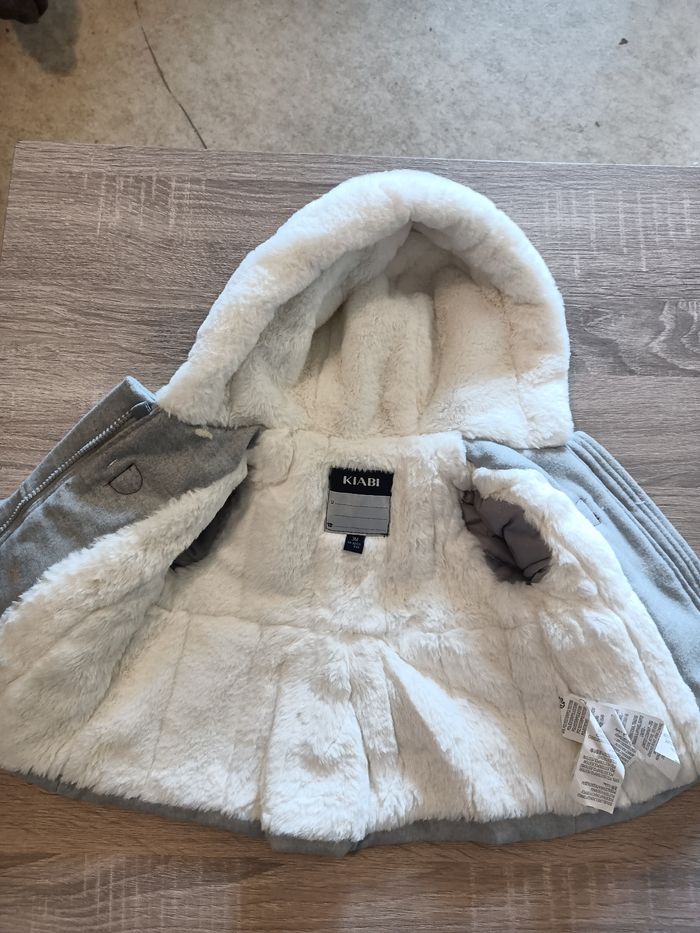 Manteau gris Kiabi 3 mois - photo numéro 3