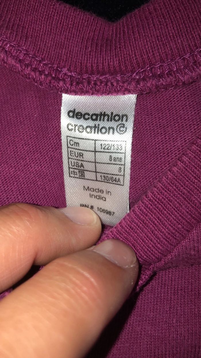 T-shirt Décathlon / Quechua fille 8 ans - photo numéro 4