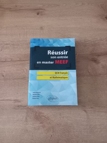 Livre " Réussir son entrée en Master Meef "
