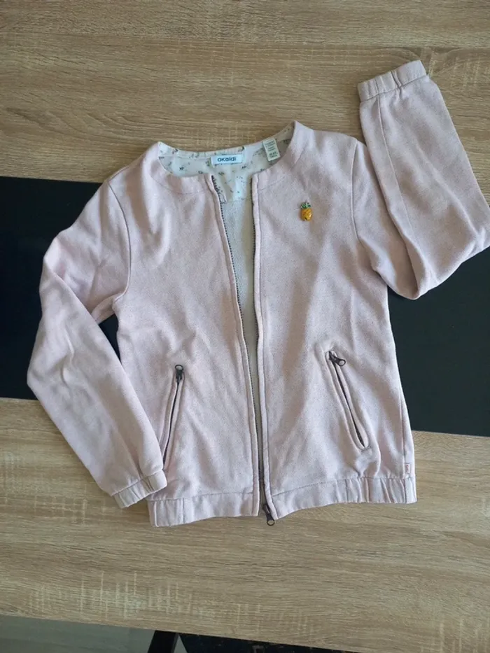 Gilet rose Okaïdi 10 ans