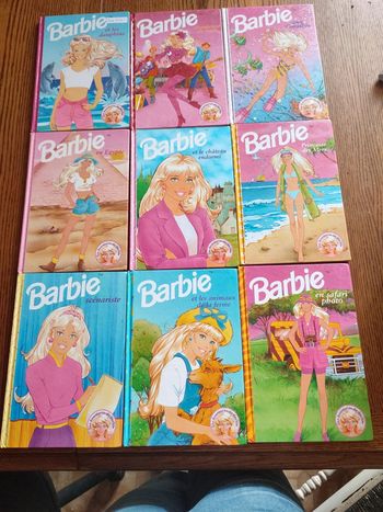 Lot livres les aventures de barbie 1997