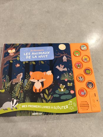 Livre musical bébé – Auzou Éveil – Animaux de la nuit