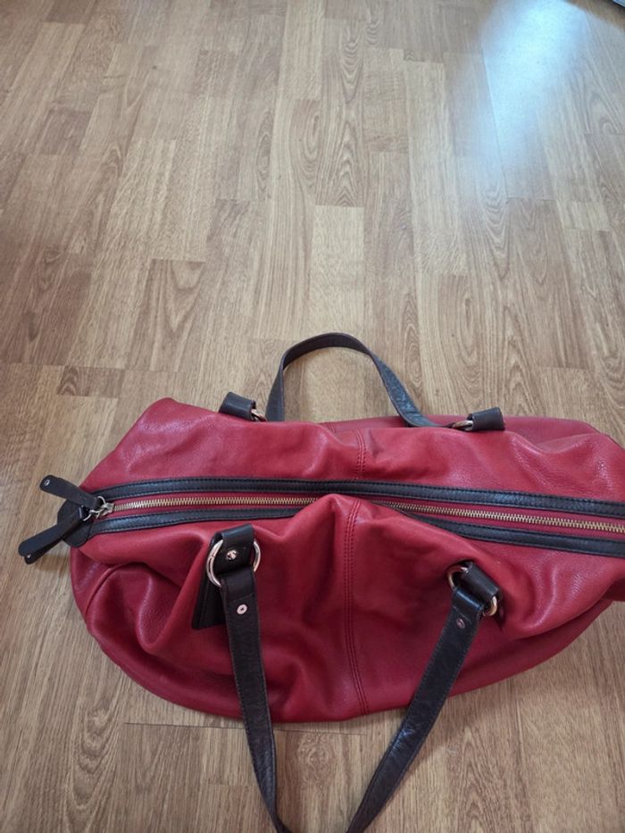 Grand sac besace en cuir - photo numéro 2