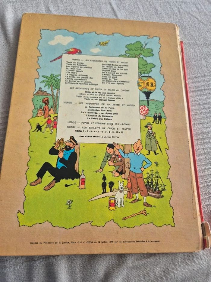 BD Tintin Le crabe aux pinces d'or - photo numéro 2