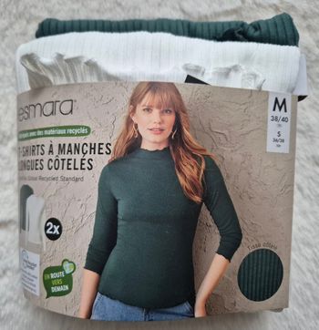 T-shirts à manches longues côtelés