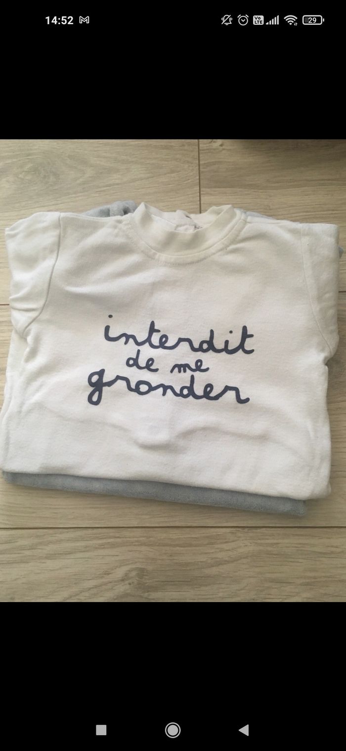 Lot de 6 pyjamas 1 mois