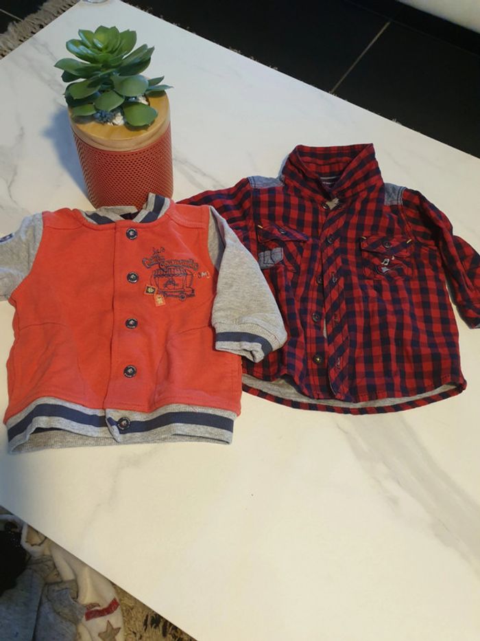 Chemise + veste neuve 3 mois