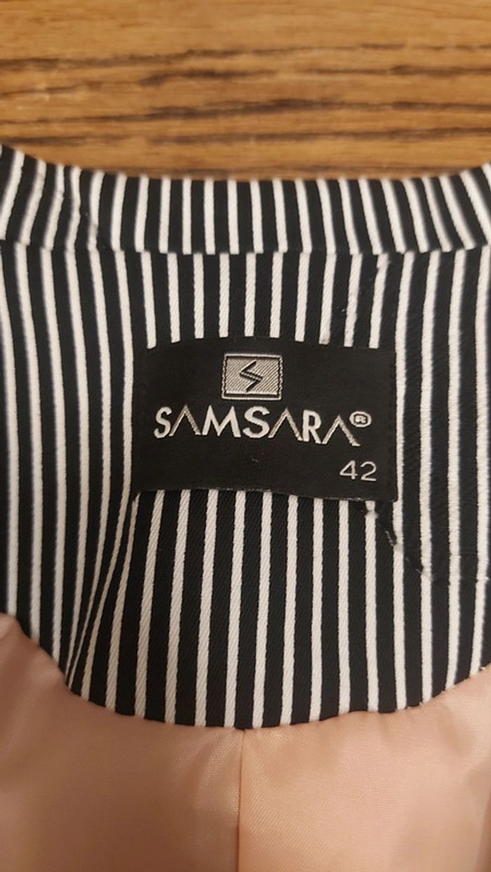 Blazer Samsara taille 42 noir/blanc - photo numéro 8