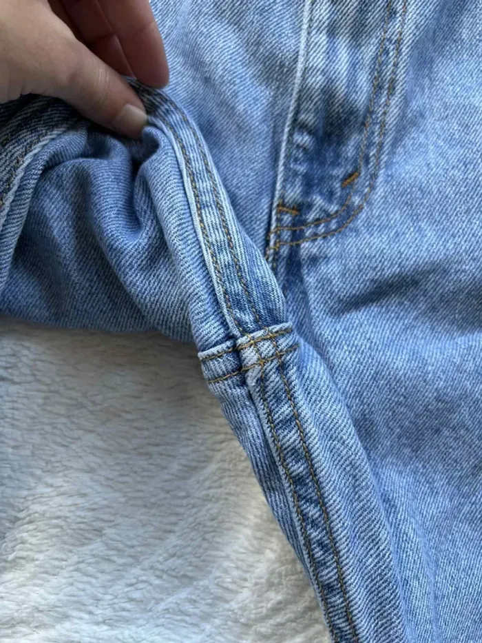 Jean Levi’s 505 Straight Fit droit Homme unisexe bleu clair taille haute 2000s Rare US W38 L32 XL48 - photo numéro 7