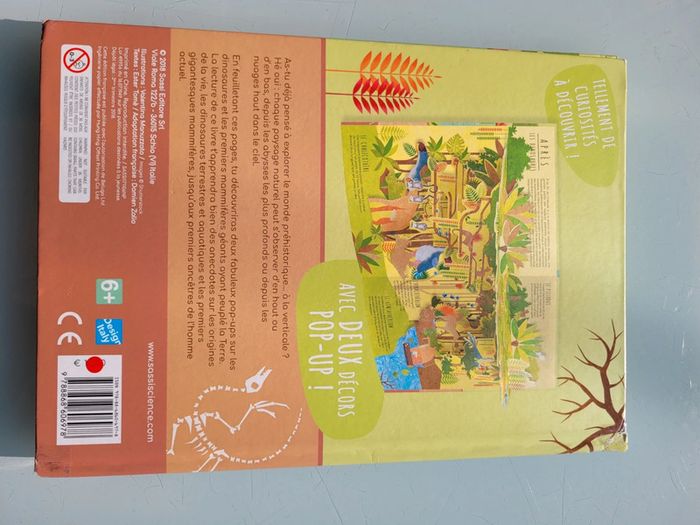 Superbe livre pop-up Dessus/Dessous Dinosaures et animaux préhistoriques - photo numéro 13