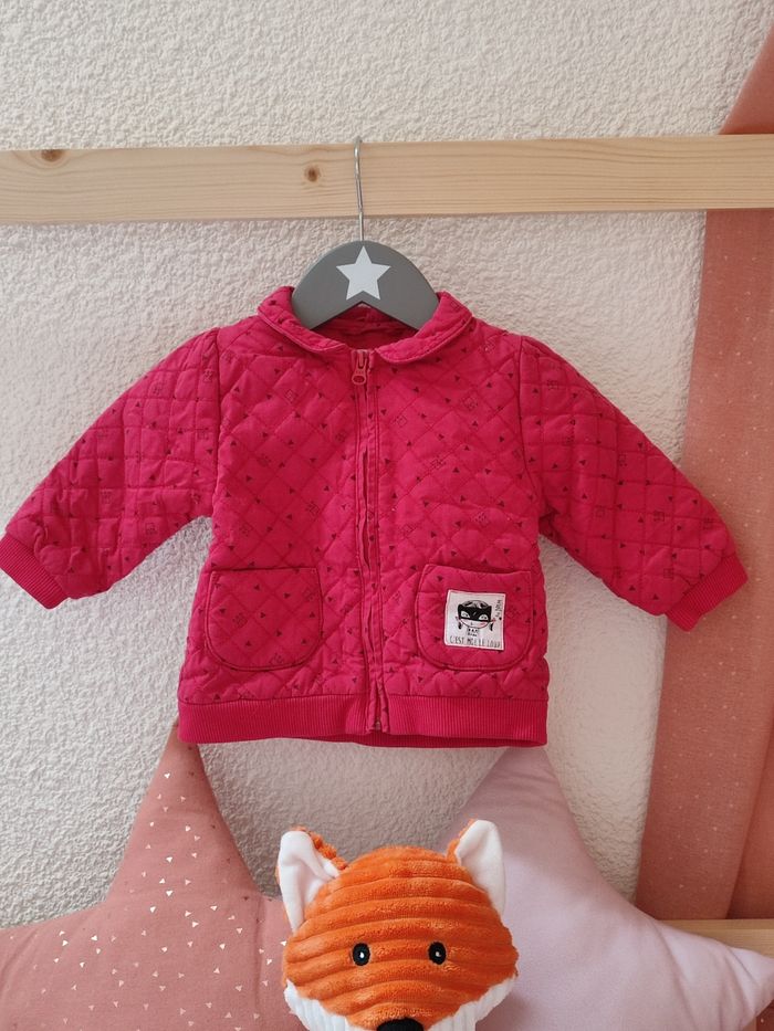 Veste/Manteau - Fuchsia - 9 mois - Très bon état - Du pareil au même - photo numéro 2