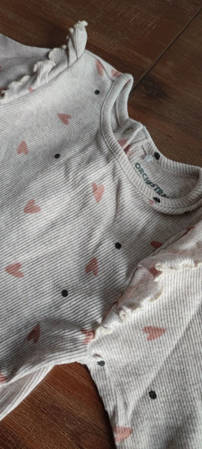 Tee-shirt fille manches longues 12mois - photo numéro 2