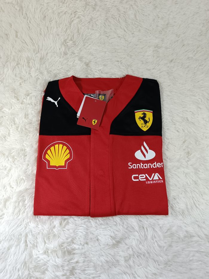 Maillot de baseball, tee-shirt puma formule 1de l'équipe Scuderia Ferrari