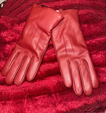 Gant rouge femme 