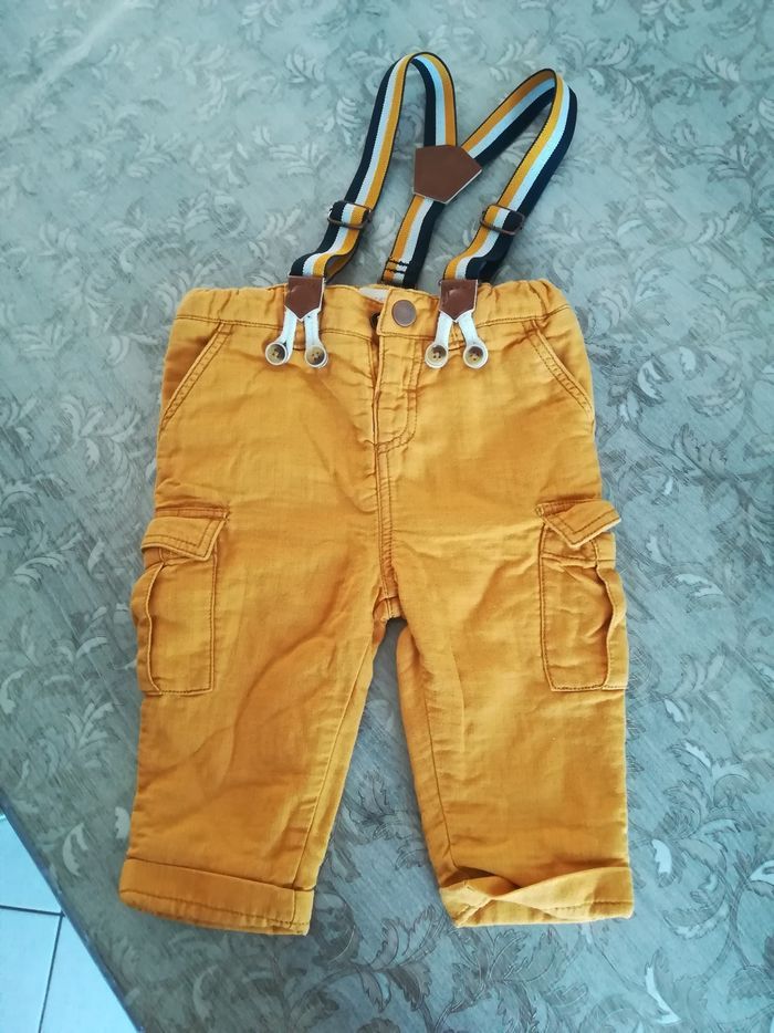 Pantalon à bretelles orchestra 6 mois garçon