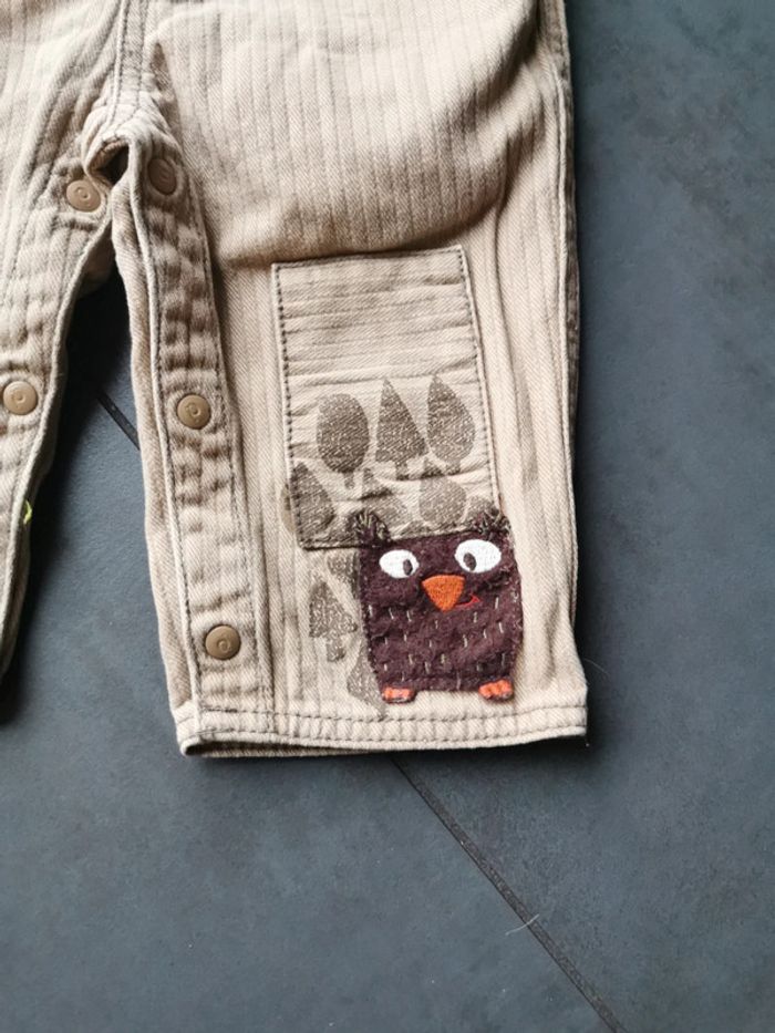 Salopette DPAM 6 mois Hibou - photo numéro 2
