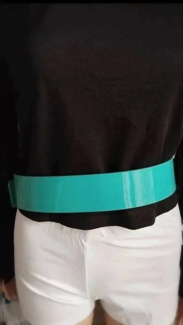 A ne pas rater ceinture bleu brillante 90 cm - photo numéro 5