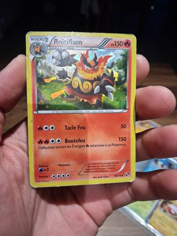 carte Pokemon Roitiflam 19/114 Holographique