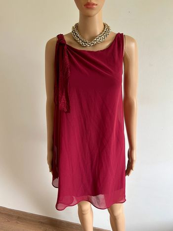 Robe rouge bordeaux sans manches Naf Naf taille S TBE
