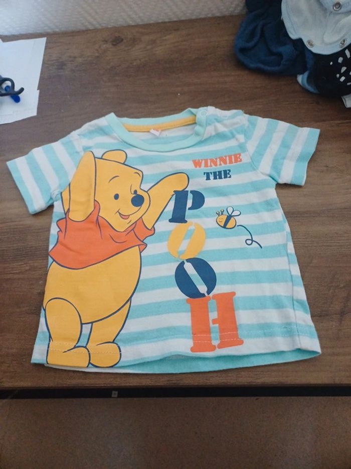 T-shirt winnie l'ourson à rayure