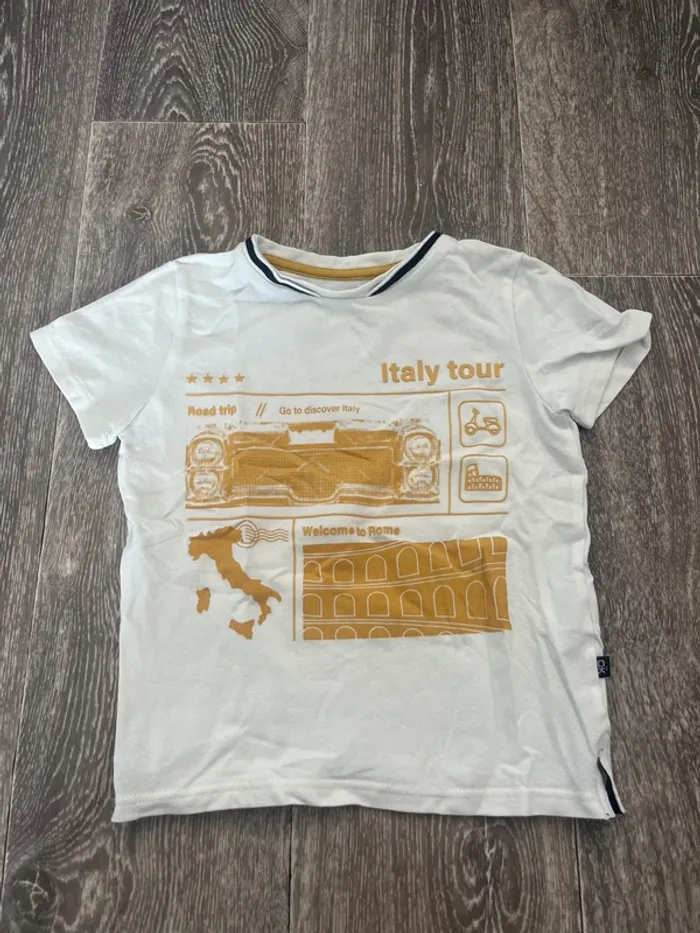 T shirt italie okaidi 3 ans neuf
