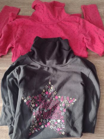 Lot de deux sous-pull fille 8 ans NYC et Orchestra