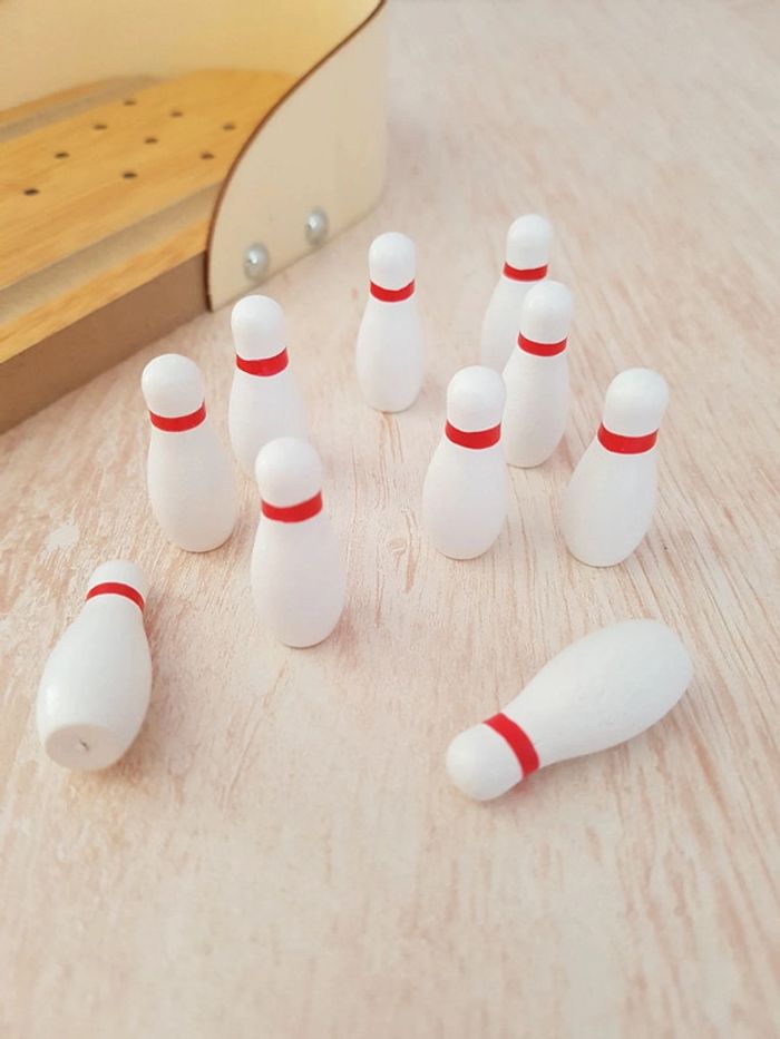 Bowling jeu de quilles miniatures en bois Flying tiger - photo numéro 10
