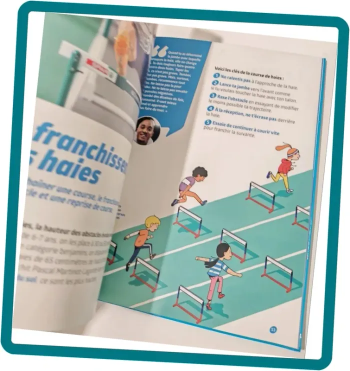 Livre “Je fais de l’Athlétisme avec Pascal Martinot-Lagarde” Guide illustré pour enfants, athlétisme - photo numéro 3