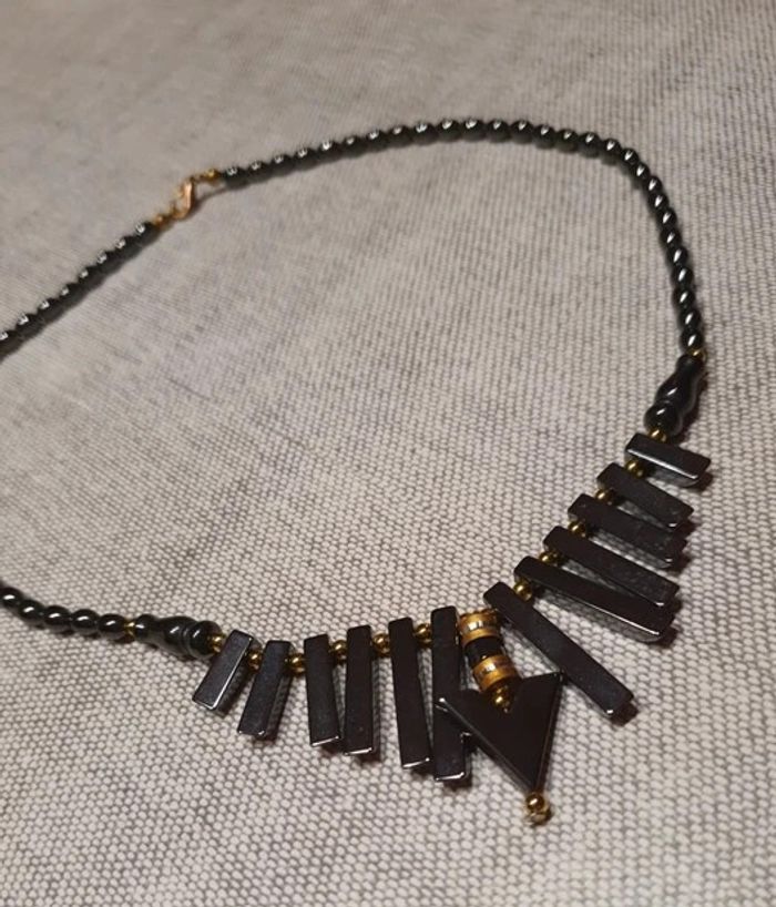 Collier tourmaline noire