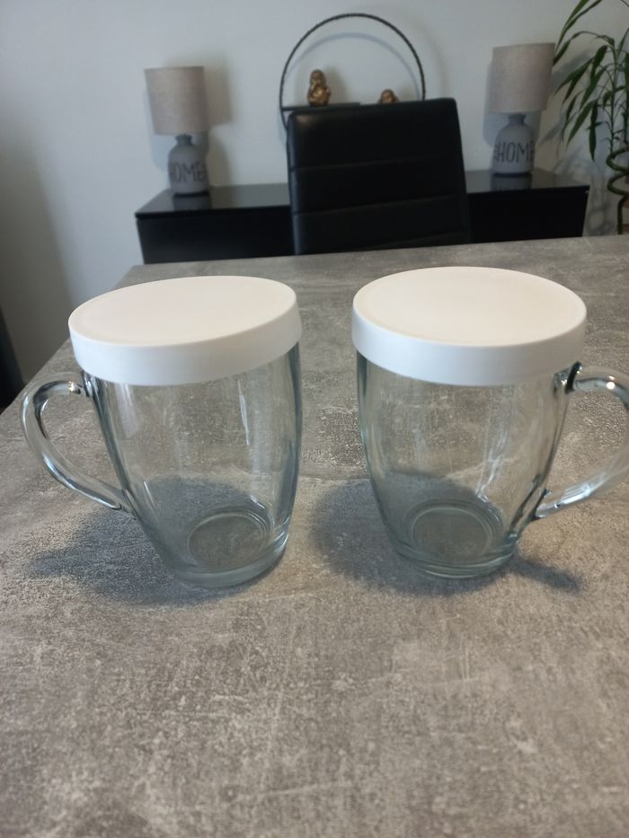 Lot tasses en verre