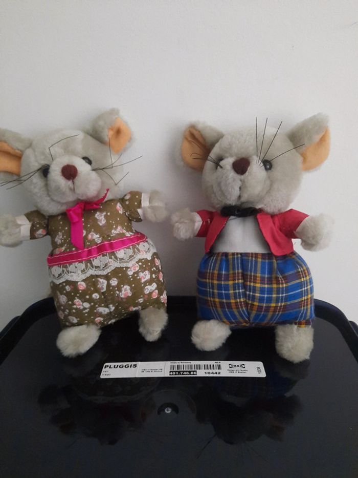 Couple peluche souris