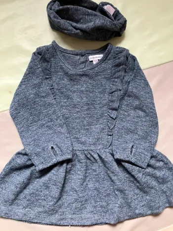 Robe manches longues bleu marineautomne/ hiver marque Verbaudet 18mois