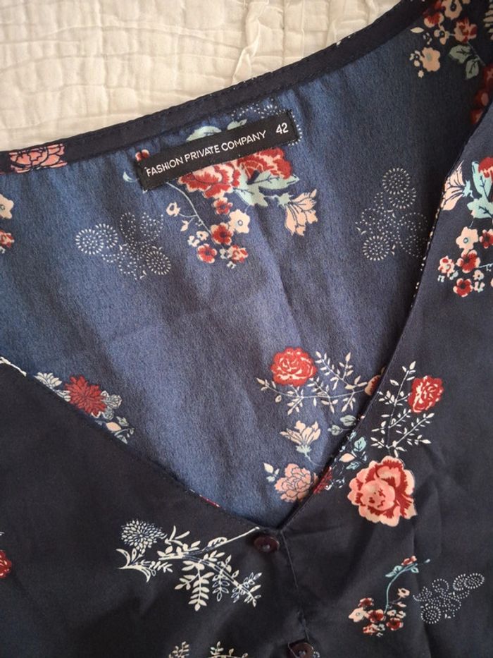 Chemisier à fleurs taille 42 - photo numéro 4
