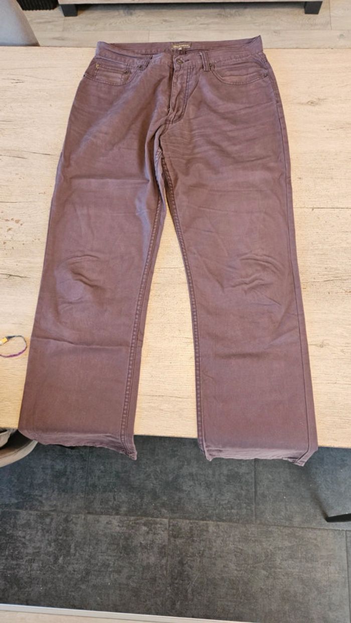 Pantalon classique, coupe droite, homme, brun, Gaspard, 34, nickel