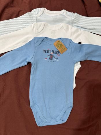 Lot de 3 Bodies garçon
