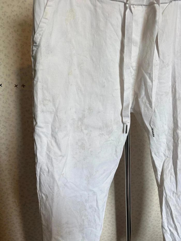 Pantalon blanc et doré taille unique made in italy - photo numéro 2
