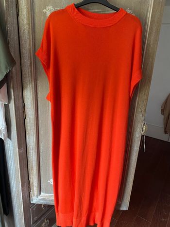Robe maille orange neuve