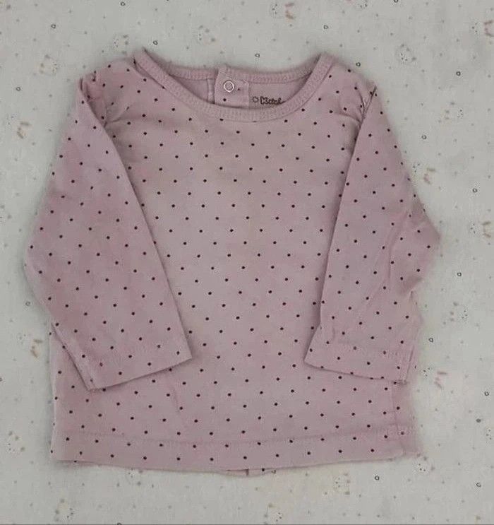 T-shirt manche longue bébé fille - photo numéro 3