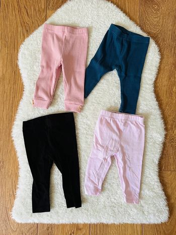Lot de 4 pantalons / legging / bermuda - 6 mois