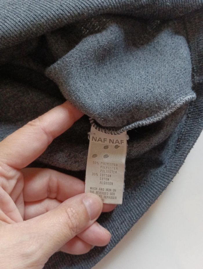 Pull fin manches 3/4 femme Naf Naf rétro vintage ancien taille 38 - photo numéro 8