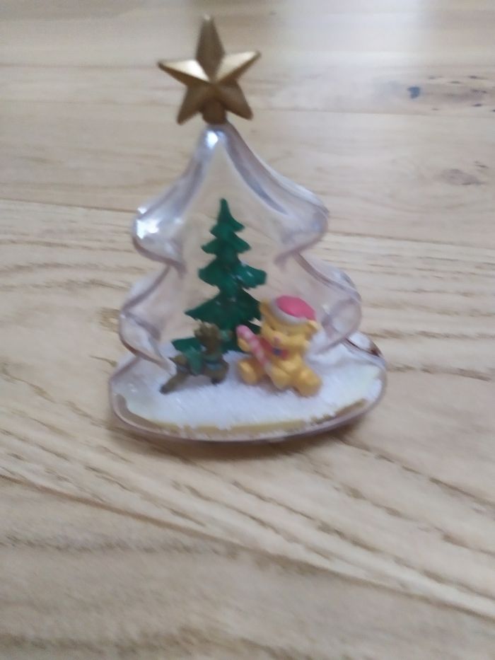 Lot de 3 boules de neige de Noël en forme de sapin - photo numéro 2