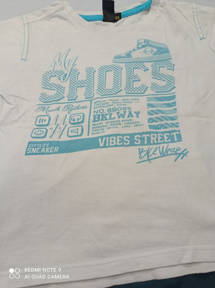 short et tee shirt de taille 6 ans réf 954 C01 - photo numéro 3