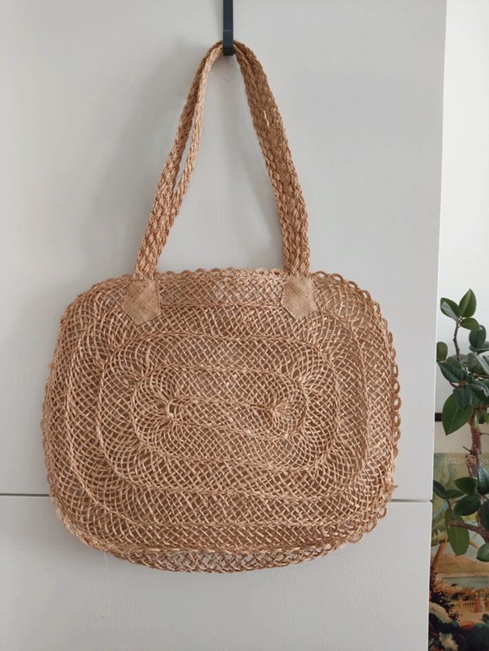Sac artisanal en paille Made in Philippines - photo numéro 4
