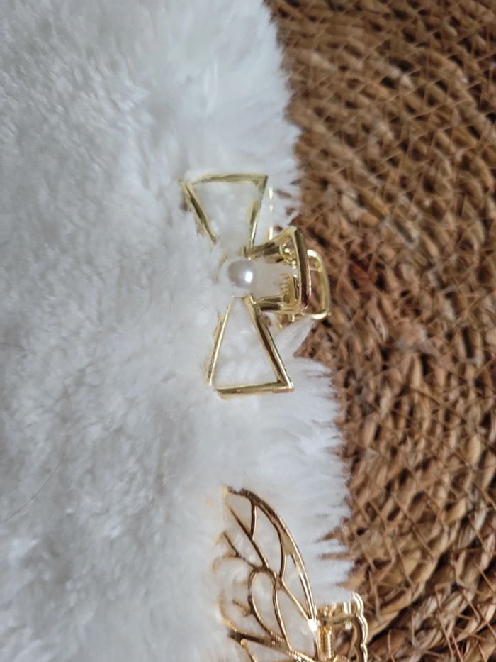 Lot pinces, nœud, papillon, perles - photo numéro 5