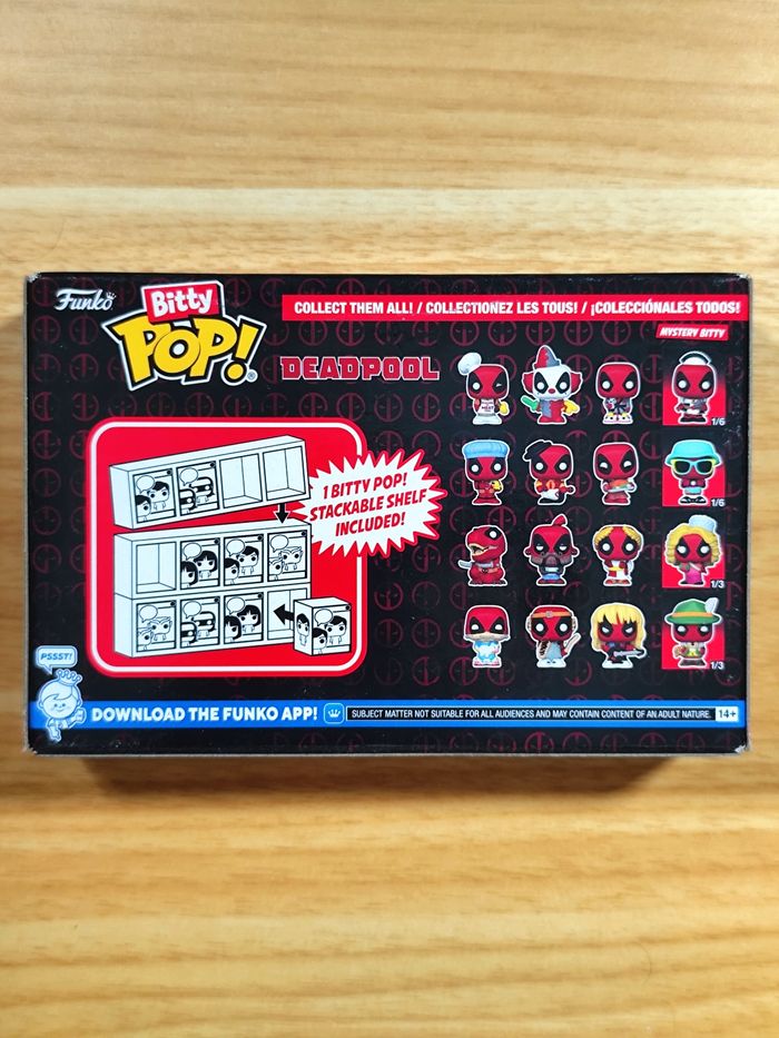 Boîte 4 Bitty Pop! Deadpool - Bathtime, Flamenco, Supper Hero + Mystère ! - photo numéro 7