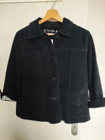 Veste en croûte de cuir