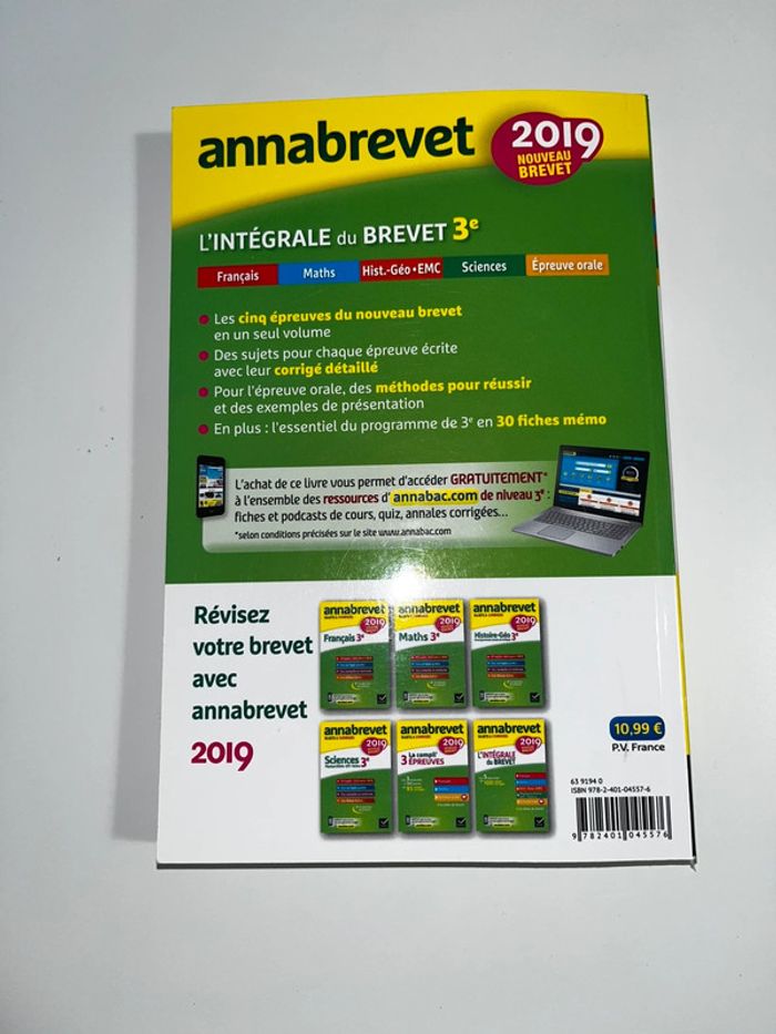 Livre scolaire : Annabrevet, l'intégral du brevet - photo numéro 2