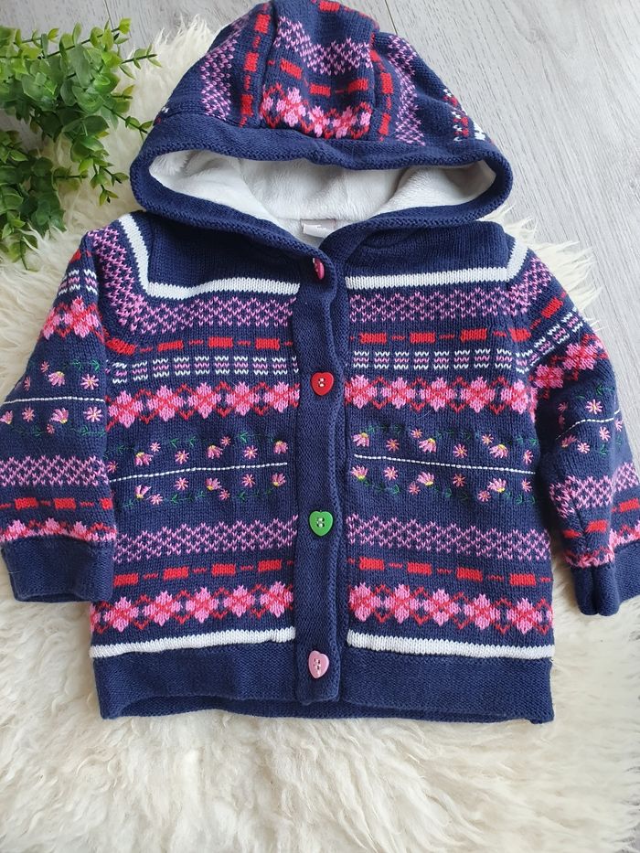 Lot 2 pcs veste/gilet bébé fille 6mois/68cm - photo numéro 3