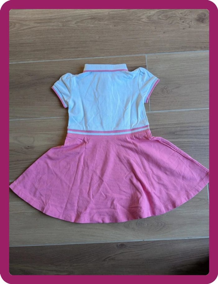 Robe printemps été Jacadi 3 ans rose et blanche style tennis 🎾 - photo numéro 2