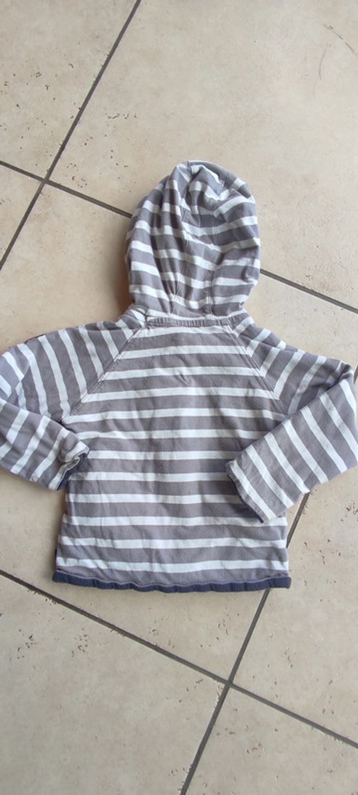 Sweat capuche léger réversible Okaïdi 18 mois - photo numéro 4